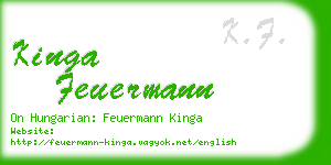 kinga feuermann business card